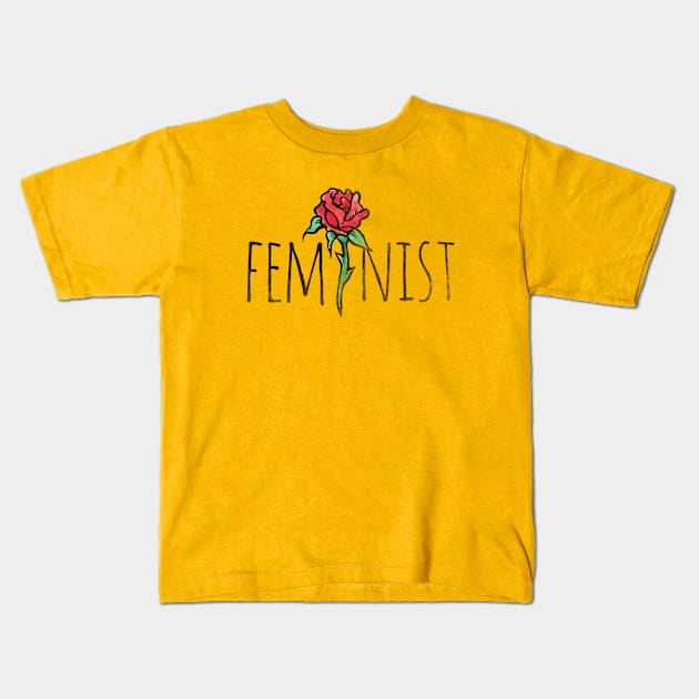 Feminist Kids T-Shirt by bubbsnugg